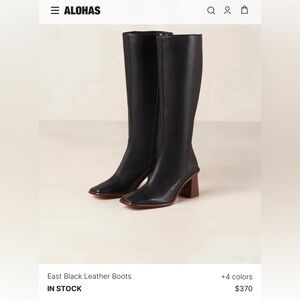ALOHAS East Leahter boots Black EU38